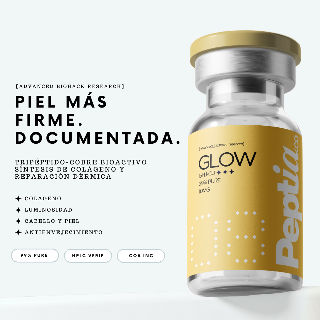 GLOW: galería de producto con fondo mineral suave